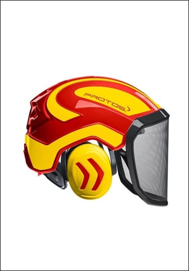 CASCO PROTOS ROSSO/GIALLO