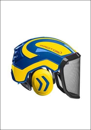 CASCO PROTOS GIALLO/BLU