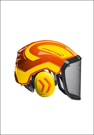 CASCO PROTOS ARANCIONE/GIALLO