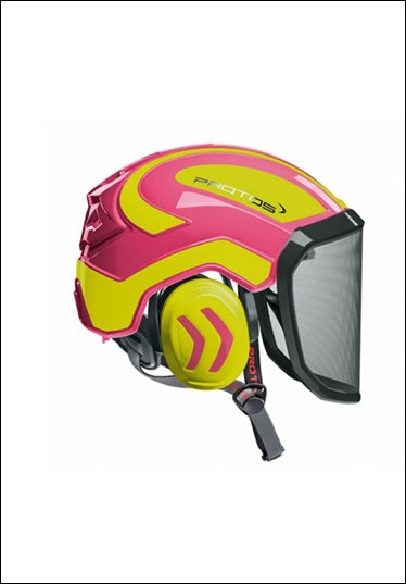 CASCO PROTOS ROSA/GIALLO